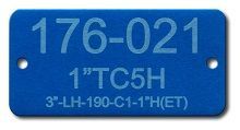 LASER ETCHED COLORED ALUMINUM TAGS