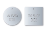 STAMPED SQUARE TAGS