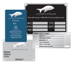 NAMEPLATES - EQUIPMENT PLATES NAMEPLATES - EQUIPMENT PLATES