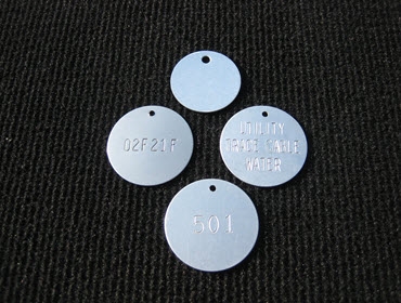 STAMPED VALVE TAGS