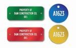 ENGRAVED COLORED ALUMINUM TAGS