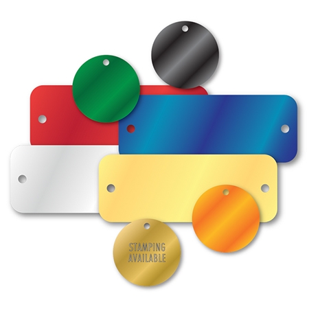 COLORED ALUMINUM TAGS 