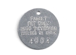 CREMATORY TAGS ALUMINUM 1.5 INCH 