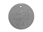 CREMATORY TAGS STAINLESS 1.5 INCH 