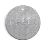 STAMPED ROUND ALUMINUM VALVE TAGS  1 1/2 or larger 