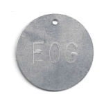 Custom Metal Tags 2 Round Aluminum