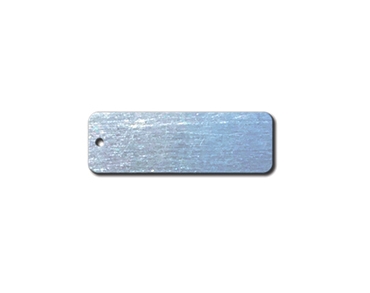 ALUMINUM BLANK METAL TAGS 1 X 3  1 HOLE