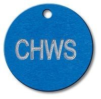 Engraved Round Tags 1 inch Aluminum 