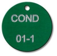 Engraved Round Tags 1.25 inch Aluminum 