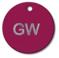 Engraved Aluminum Tags 1.50 inch Round