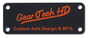ALUMINUM CHEMICAL ETCHED NAMEPLATE 1.5 X 3 .032