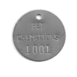 PET CREMATION TAGS PRE NUMBERED 