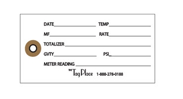 METER PROVING TYVEK TAGS 