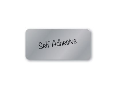 ALUMINUM ADHESIVE BLANK TAGS  1.5 X 3   