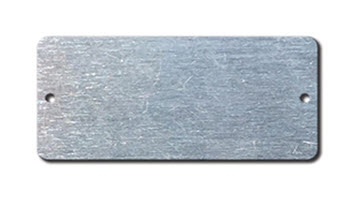 ALUMINUM BLANK METAL TAGS 1 7/8 X 4   