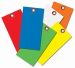 Blank Colored Tyvek Tags No. 8  3/8 eyelet  