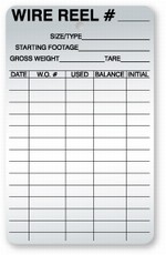 Wire Reel Tags 